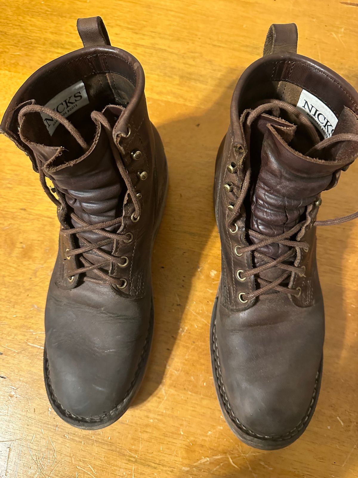 Photo by Hunter_Zenger on December 6, 2023 of the Nicks MTO in Horween Whiskey Predator.