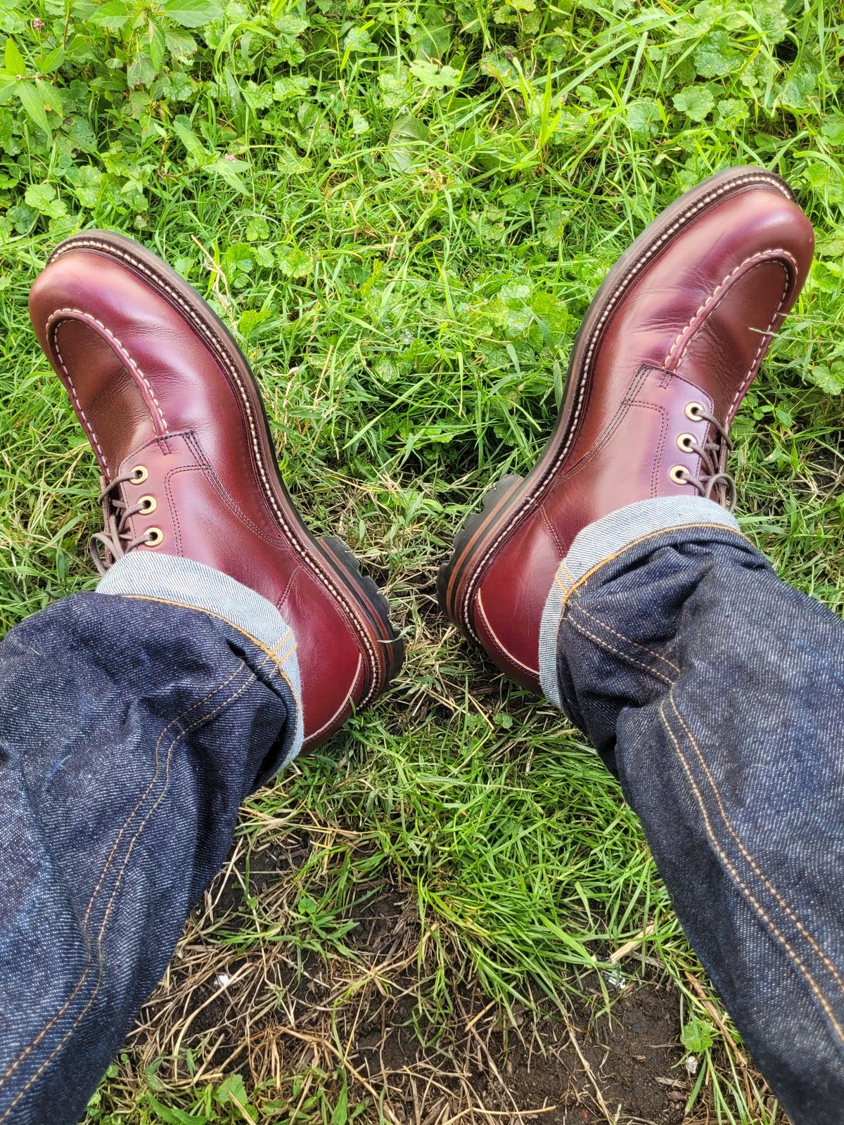 Photo by ct358545 on September 9, 2023 of the Grant Stone Brass Boot in Horween Color 8 Chromexcel.