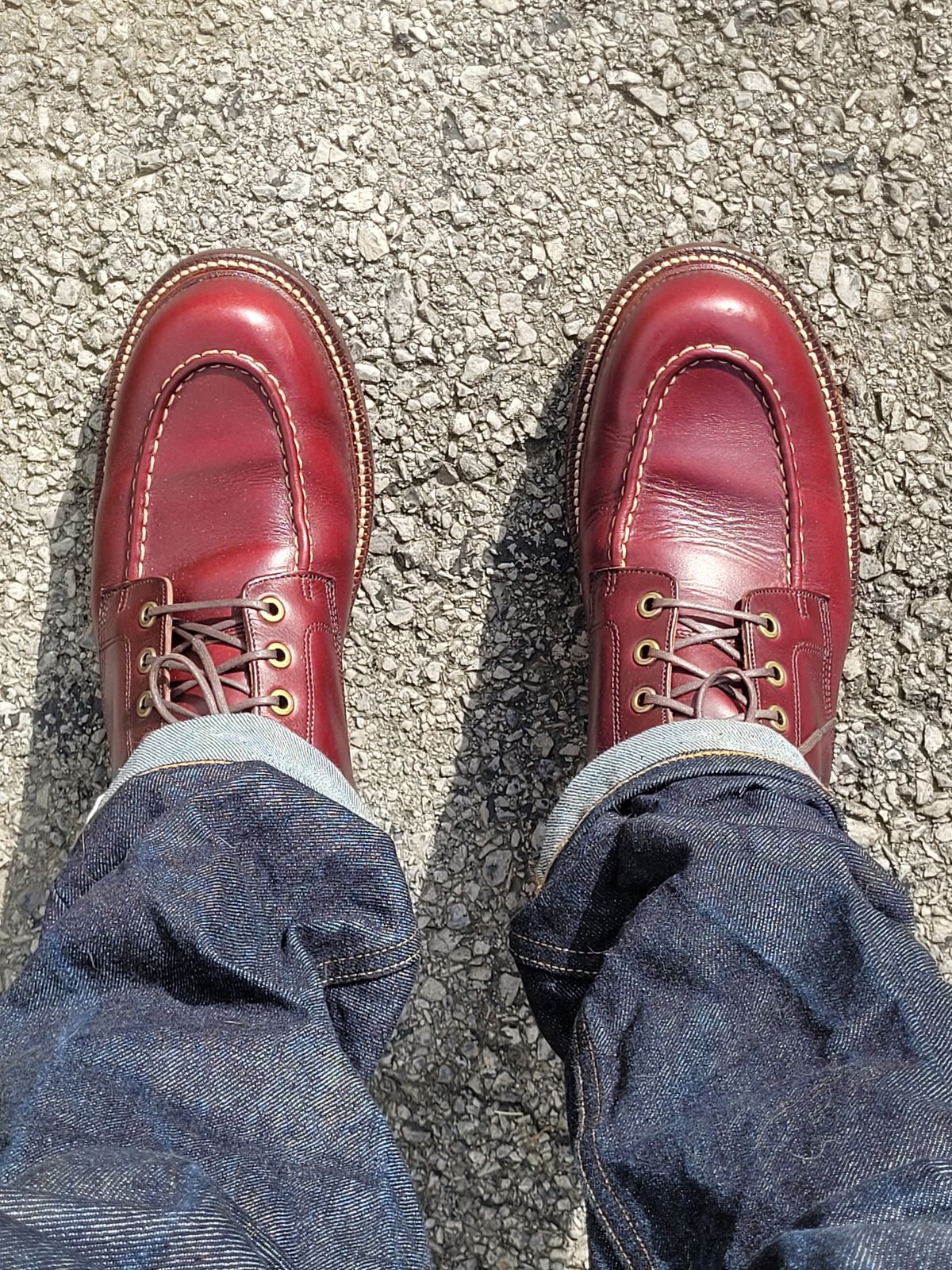 Photo by ct358545 on September 9, 2023 of the Grant Stone Brass Boot in Horween Color 8 Chromexcel.