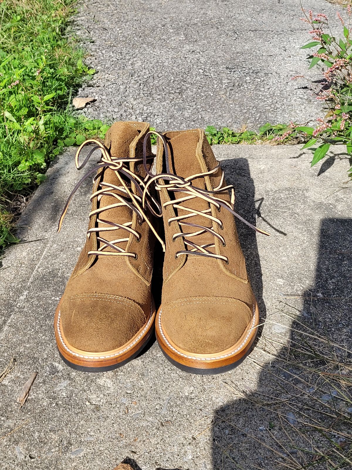 Photo by ct358545 on October 1, 2023 of the Truman Service Boot in Tasman Leather Group Coyote Roughout.