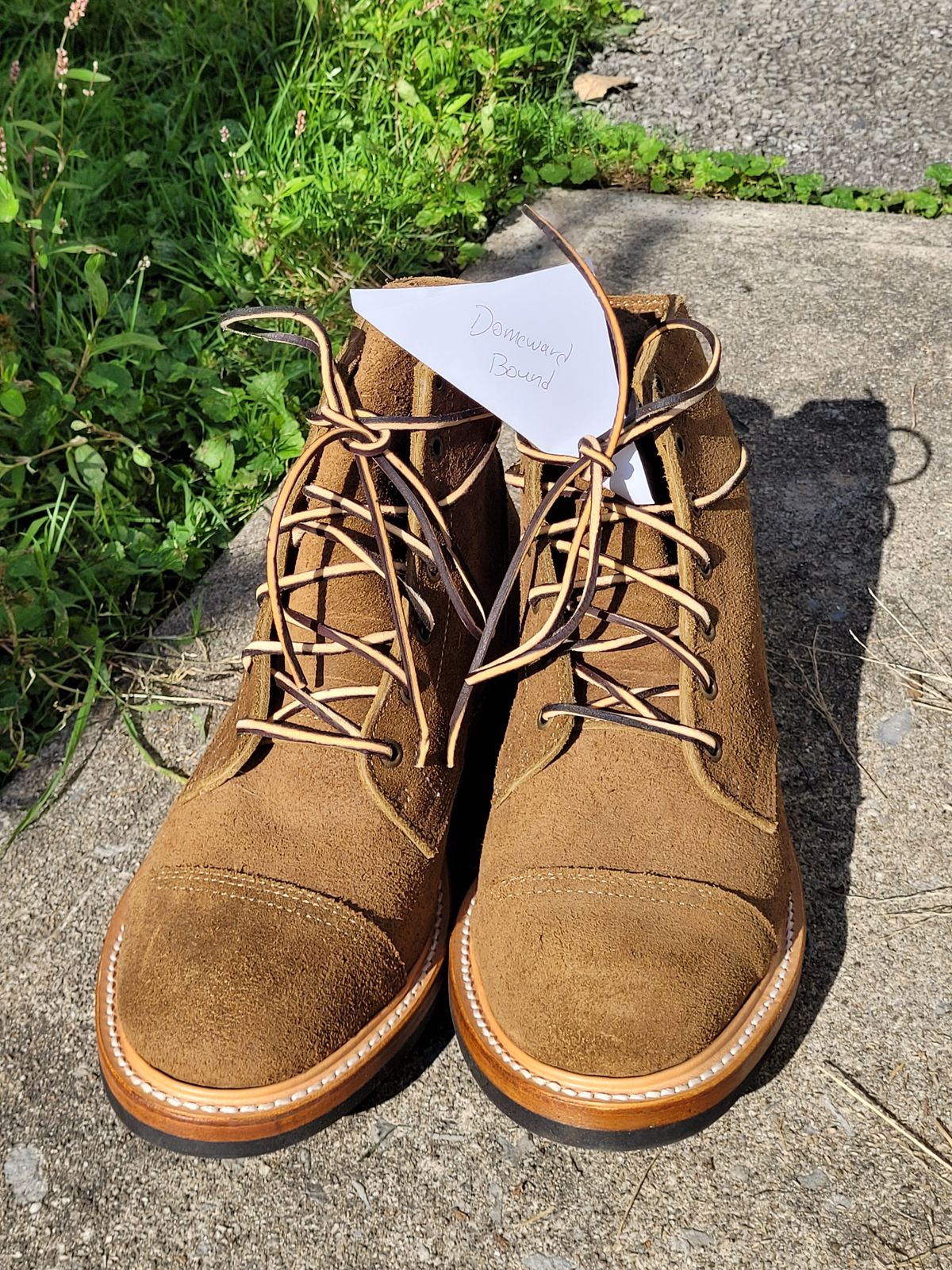 Photo by ct358545 on October 1, 2023 of the Truman Service Boot in Tasman Leather Group Coyote Roughout.