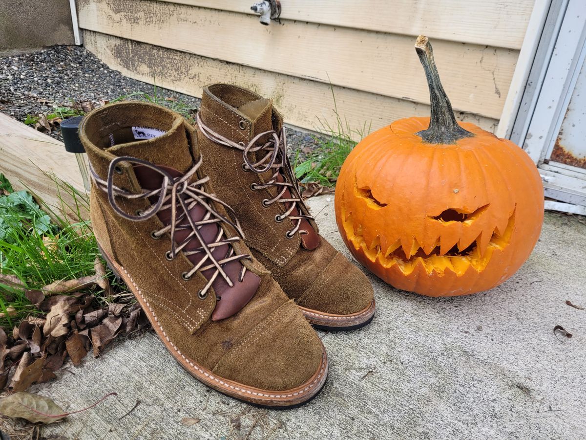 Photo by ct358545 on November 1, 2023 of the Truman Service Boot in Tasman Leather Group Coyote Roughout.