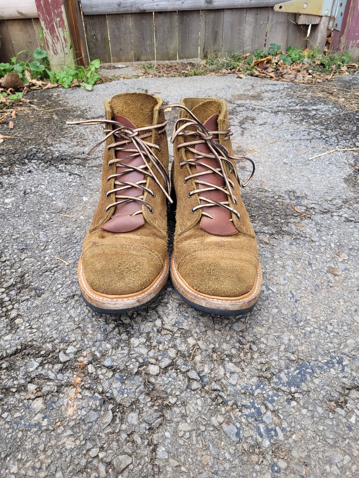 Photo by ct358545 on November 1, 2023 of the Truman Service Boot in Tasman Leather Group Coyote Roughout.