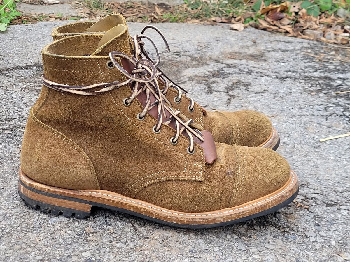 Photo by ct358545 on November 1, 2023 of the Truman Service Boot in Tasman Leather Group Coyote Roughout.