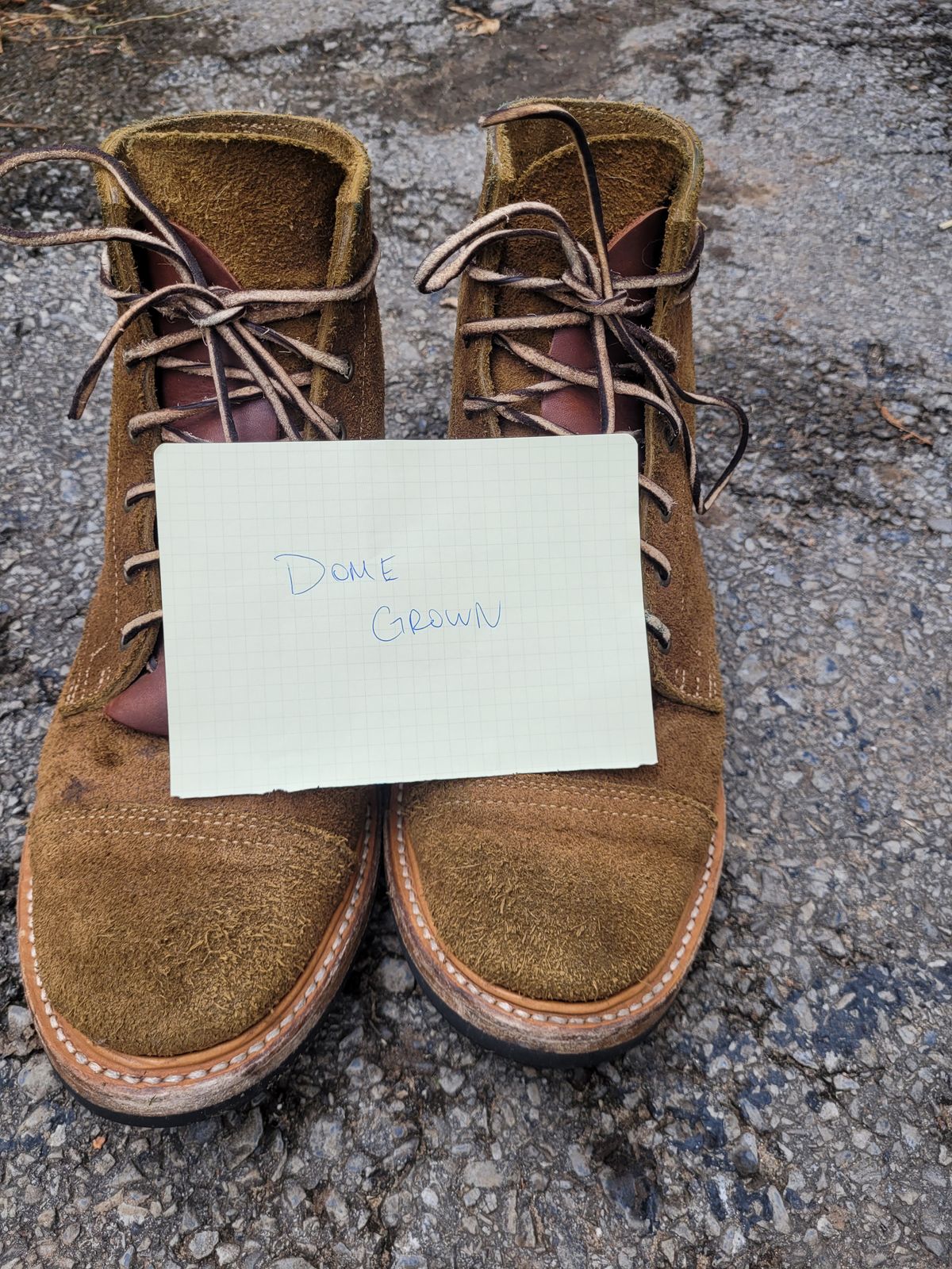 Photo by ct358545 on November 1, 2023 of the Truman Service Boot in Tasman Leather Group Coyote Roughout.