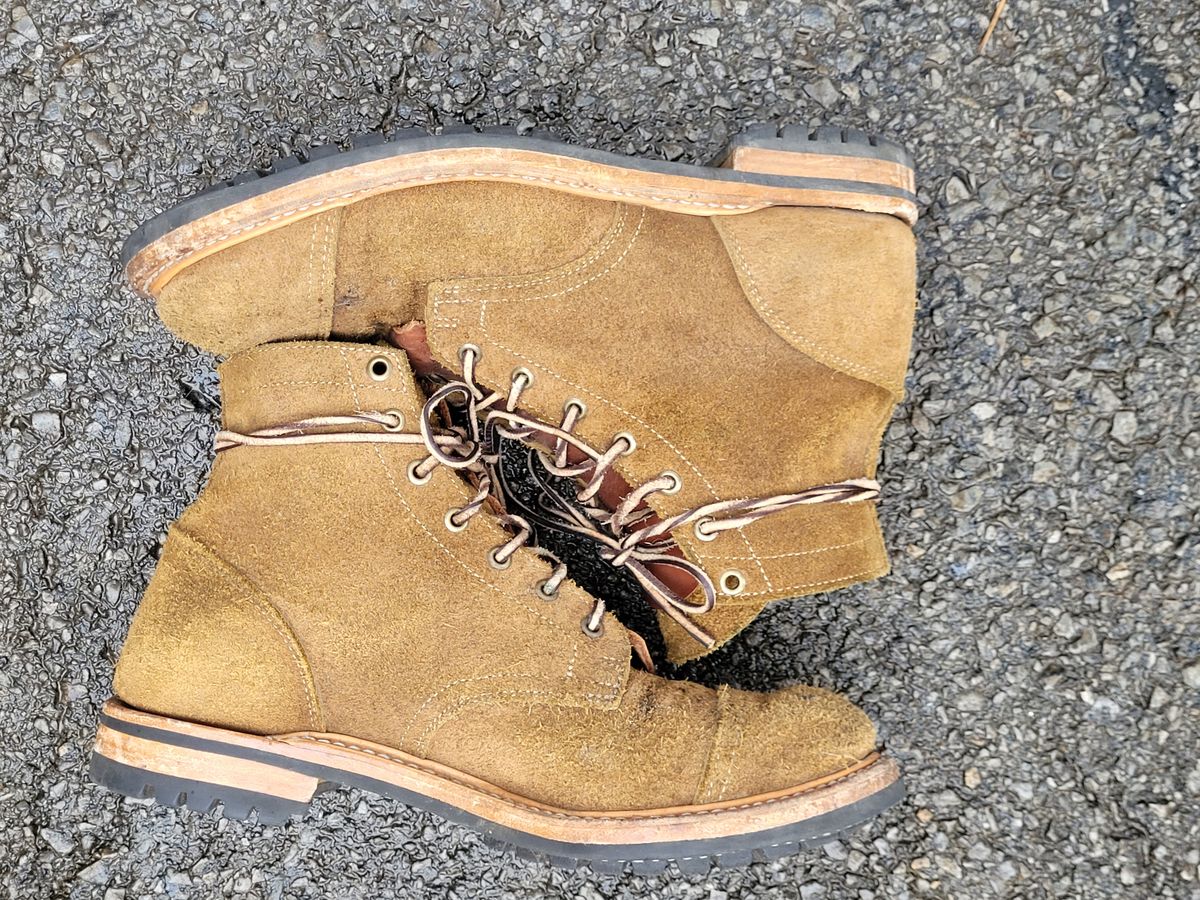 Photo by ct358545 on December 3, 2023 of the Truman Service Boot in Tasman Leather Group Coyote Roughout.