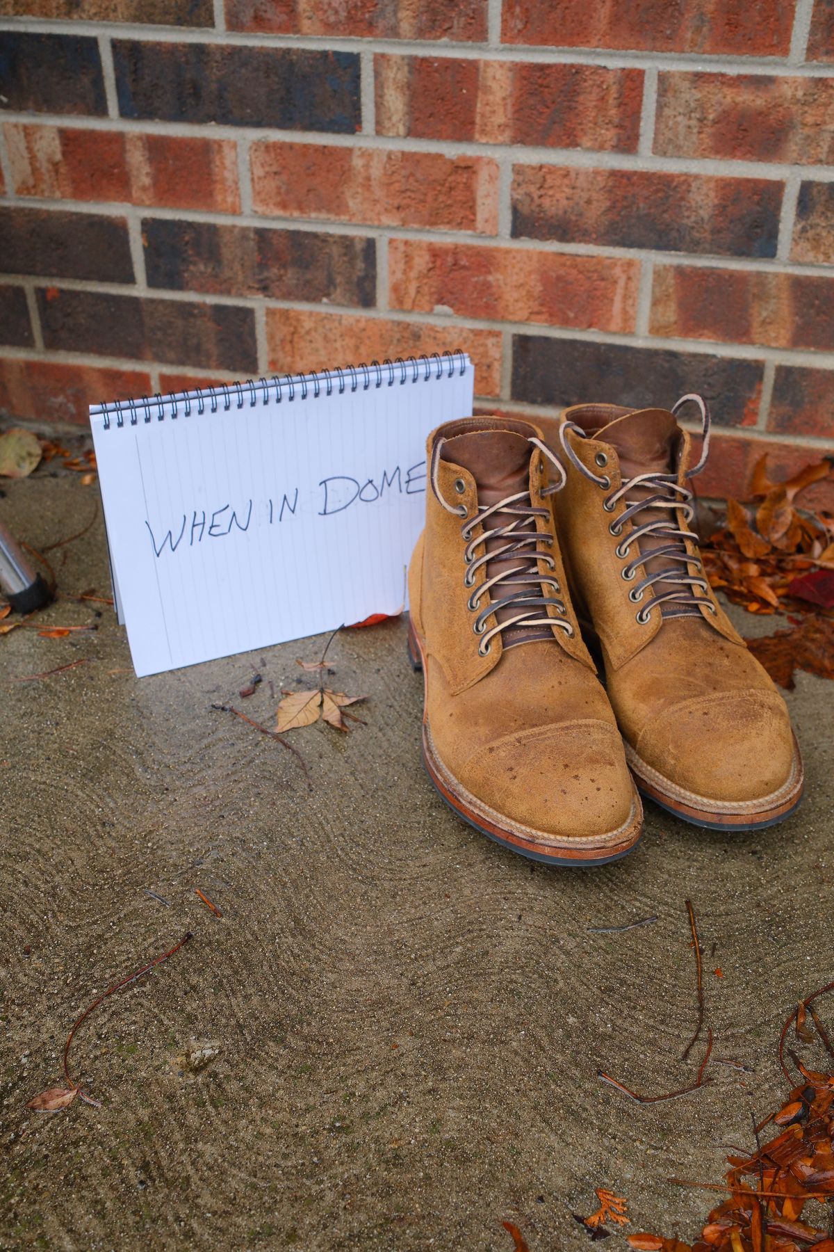 Photo by danadd94 on November 6, 2024 of the Viberg Service Boot in Horween Wheat Predator Roughout.