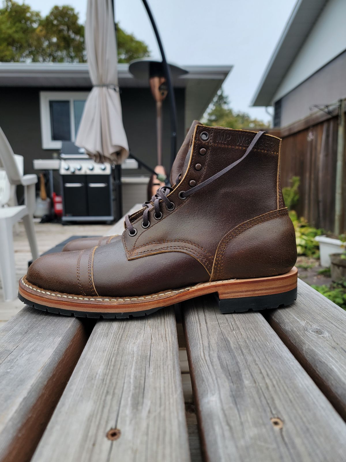 Photo by Hefe97 on October 1, 2022 of the White's MP-M1TC in Horween Cinnamon Waxed Flesh.