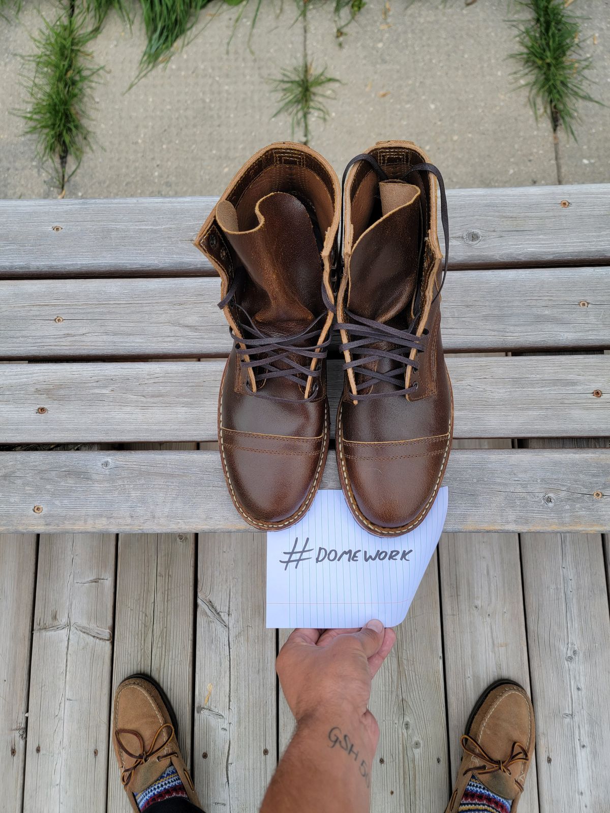 Photo by Hefe97 on October 1, 2022 of the White's MP-M1TC in Horween Cinnamon Waxed Flesh.