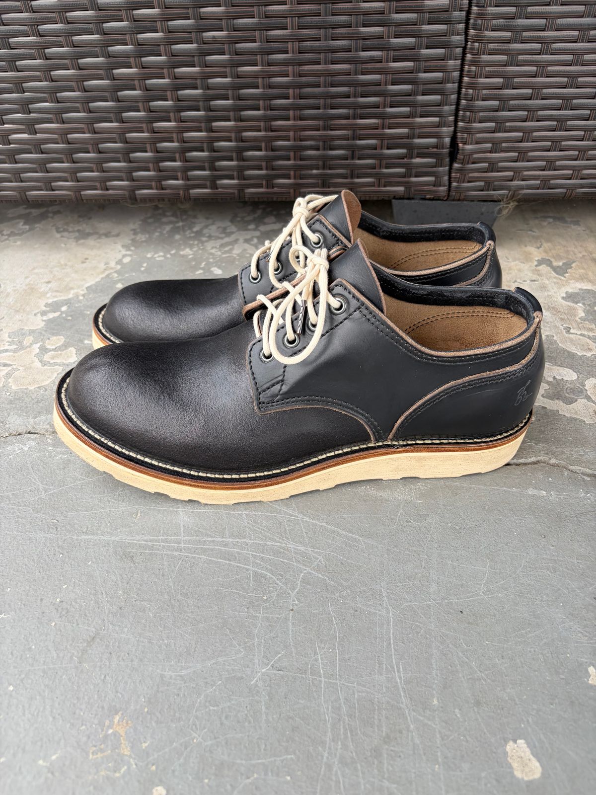 Photo by kenmar1010 on November 1, 2025 of the BHHB Stanley Street Shoe in Horween Black Waxed Flesh.