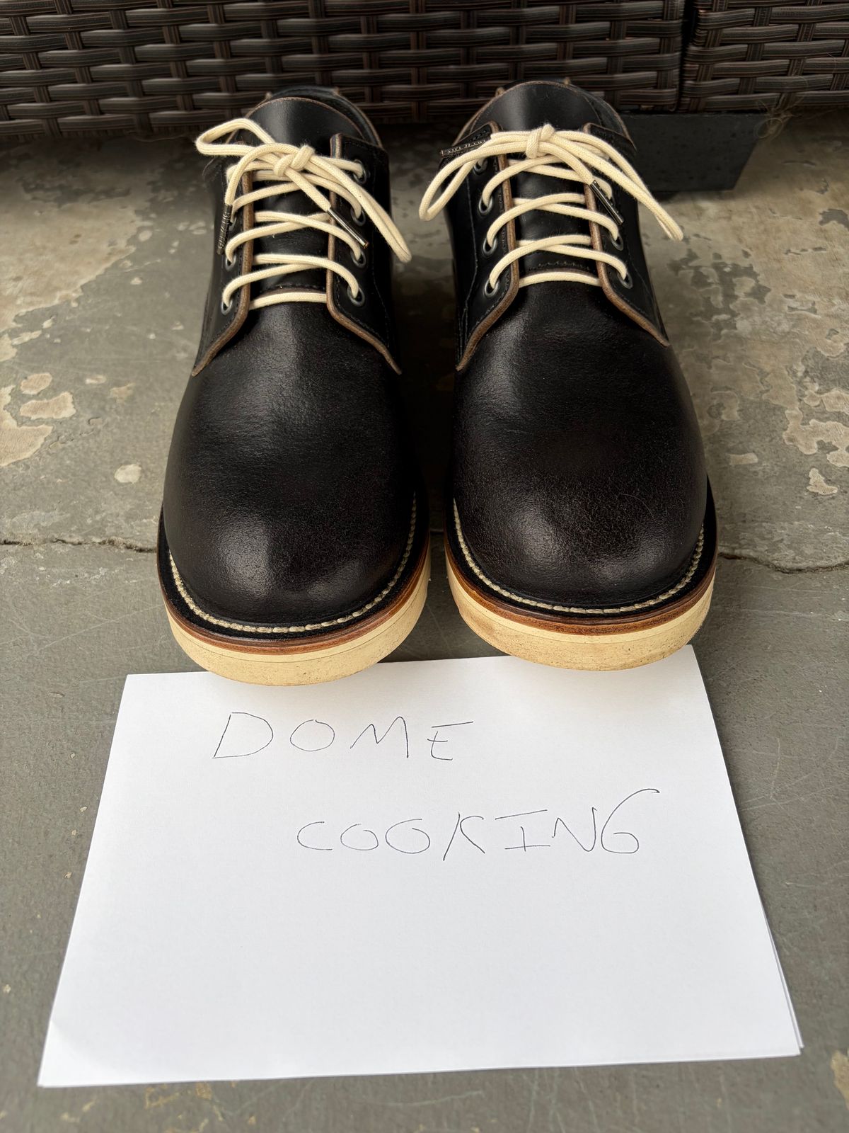 Photo by kenmar1010 on November 1, 2025 of the BHHB Stanley Street Shoe in Horween Black Waxed Flesh.