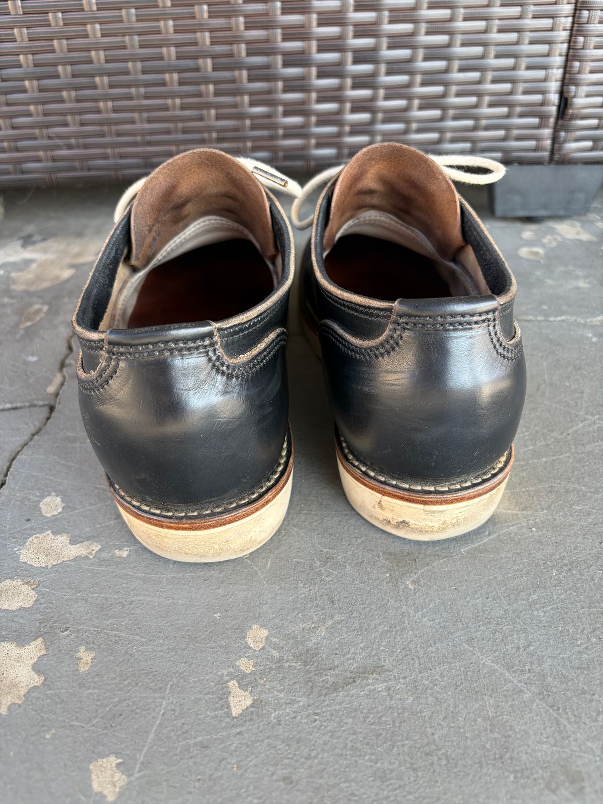 Photo by kenmar1010 on December 1, 2025 of the BHHB Stanley Street Shoe in Horween Black Waxed Flesh.