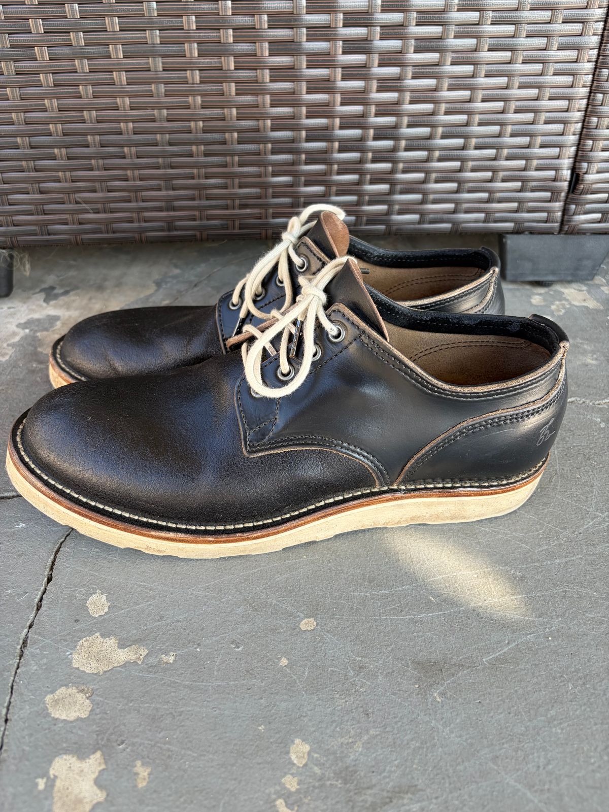 Photo by kenmar1010 on December 1, 2025 of the BHHB Stanley Street Shoe in Horween Black Waxed Flesh.