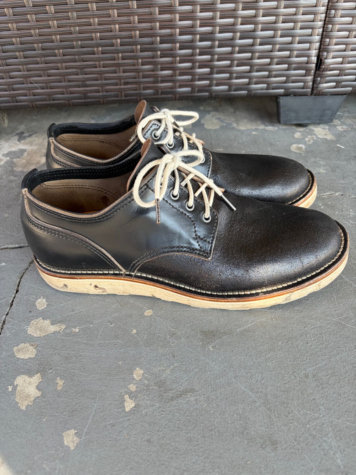 Photo by kenmar1010 on December 1, 2025 of the BHHB Stanley Street Shoe in Horween Black Waxed Flesh.