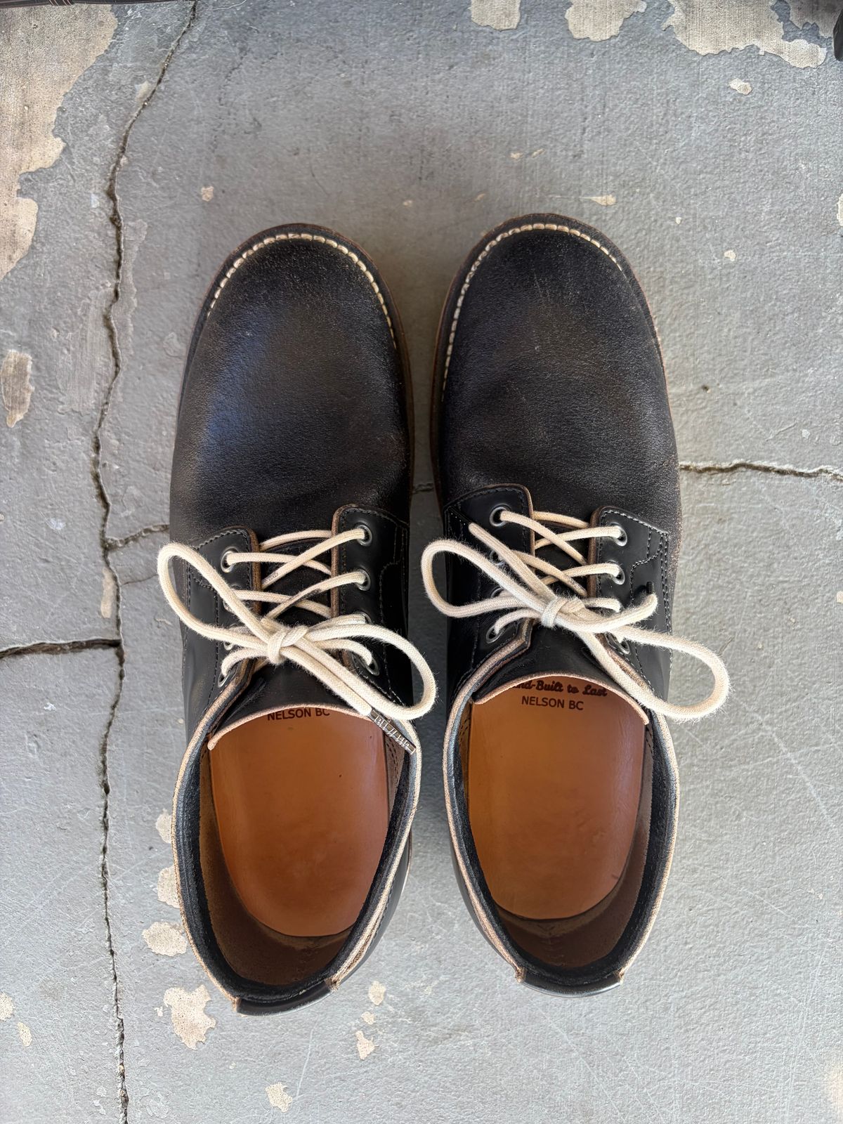 Photo by kenmar1010 on December 1, 2025 of the BHHB Stanley Street Shoe in Horween Black Waxed Flesh.
