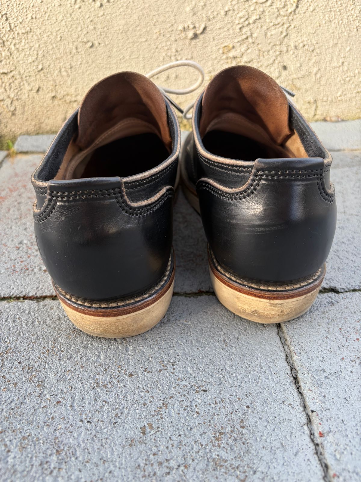 Photo by kenmar1010 on January 2, 2026 of the BHHB Stanley Street Shoe in Horween Black Waxed Flesh.