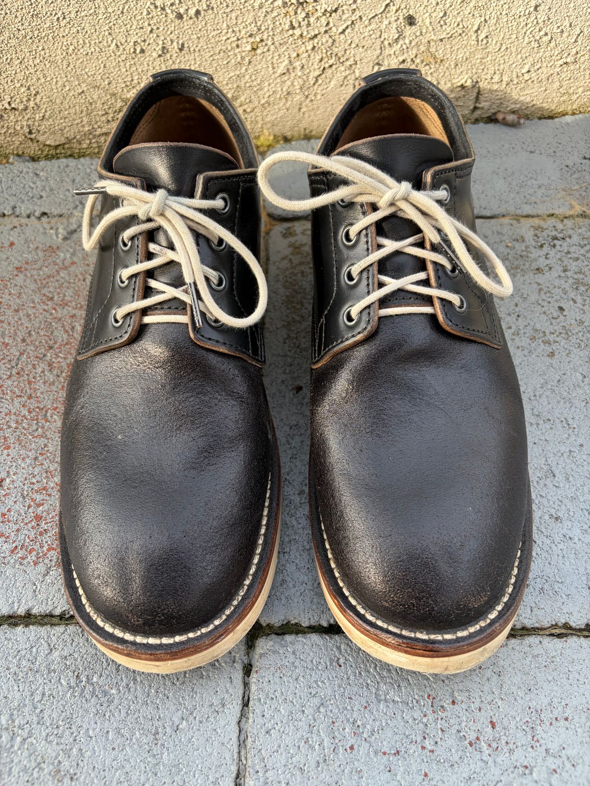 Photo by kenmar1010 on January 2, 2026 of the BHHB Stanley Street Shoe in Horween Black Waxed Flesh.