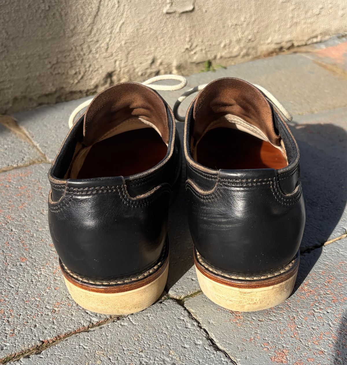 Photo by kenmar1010 on February 2, 2026 of the BHHB Stanley Street Shoe in Horween Black Waxed Flesh.