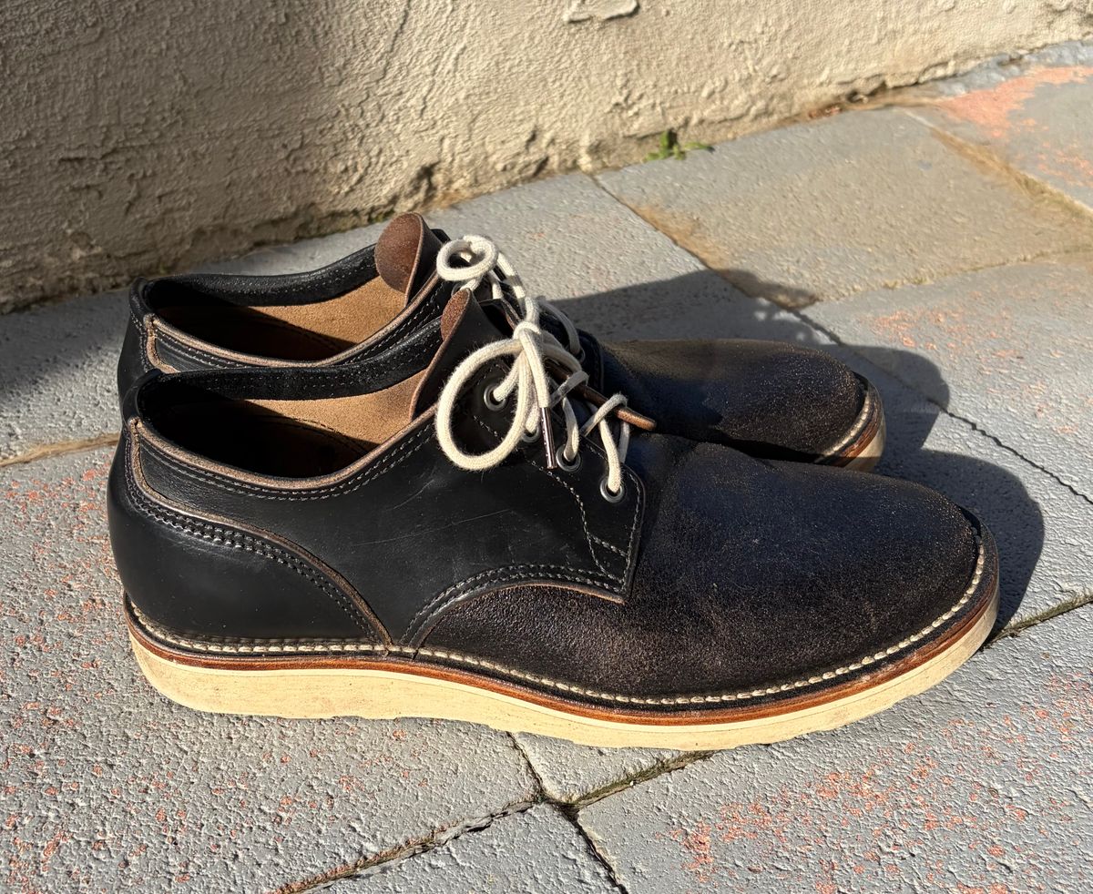 Photo by kenmar1010 on February 2, 2026 of the BHHB Stanley Street Shoe in Horween Black Waxed Flesh.