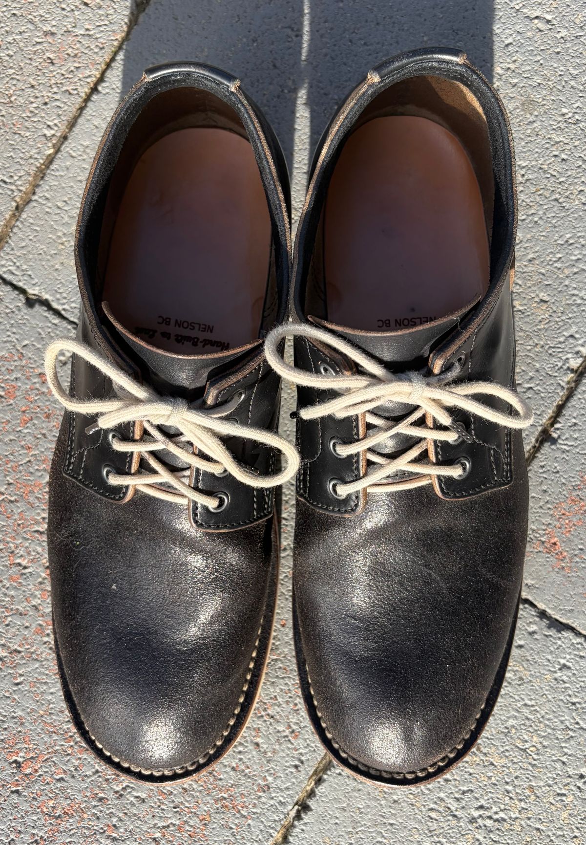 Photo by kenmar1010 on February 2, 2026 of the BHHB Stanley Street Shoe in Horween Black Waxed Flesh.