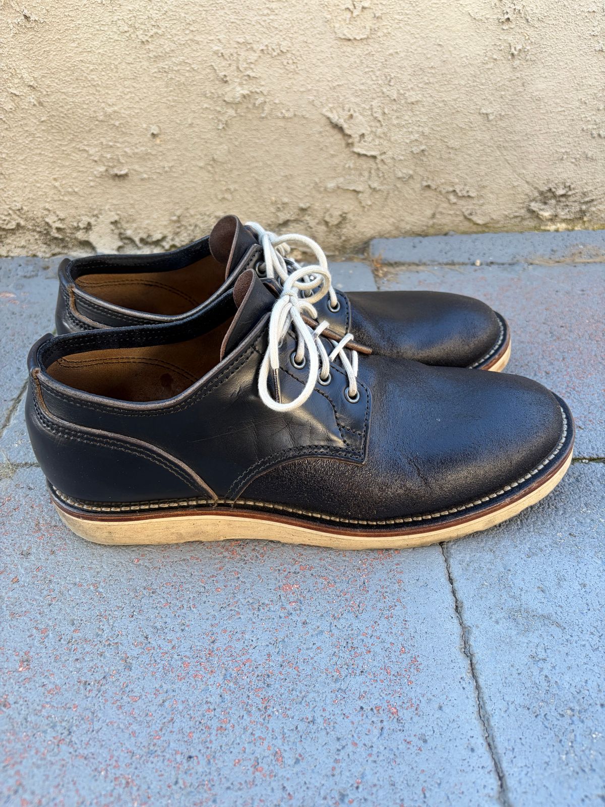 Photo by kenmar1010 on March 1, 2026 of the BHHB Stanley Street Shoe in Horween Black Waxed Flesh.