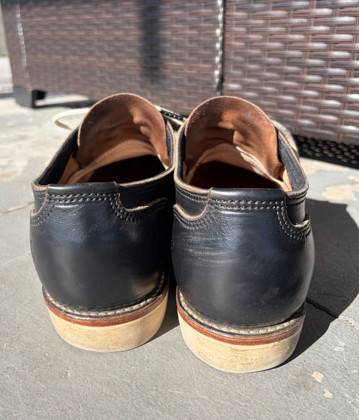 Photo by kenmar1010 on April 1, 2026 of the BHHB Stanley Street Shoe in Horween Black Waxed Flesh.