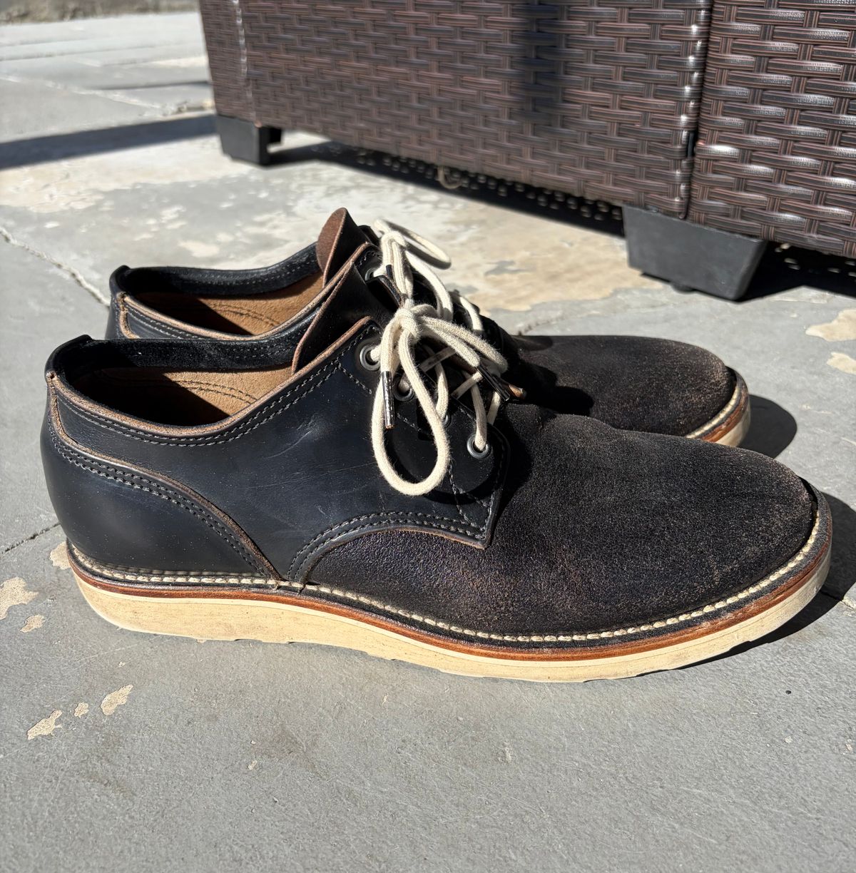 Photo by kenmar1010 on April 1, 2026 of the BHHB Stanley Street Shoe in Horween Black Waxed Flesh.