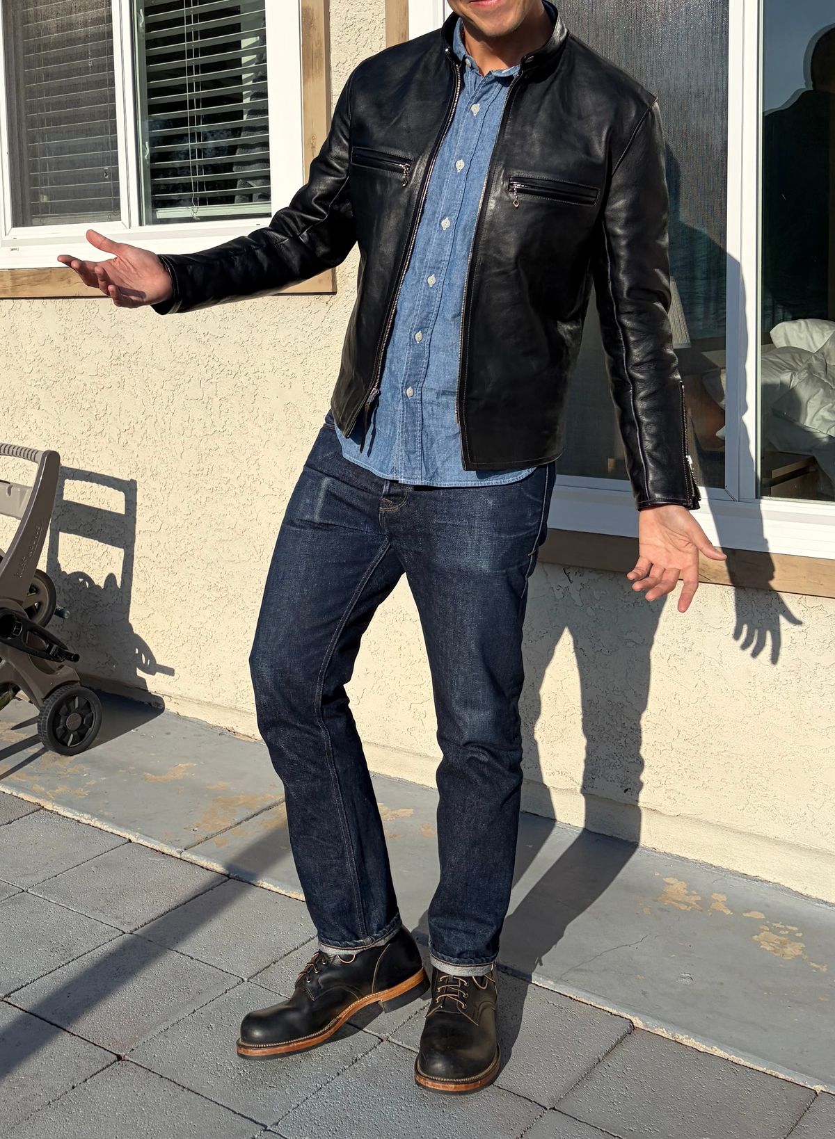 Photo by kenmar1010 on October 21, 2025 of the Viberg Service Boot in Horween Black Chromexcel.