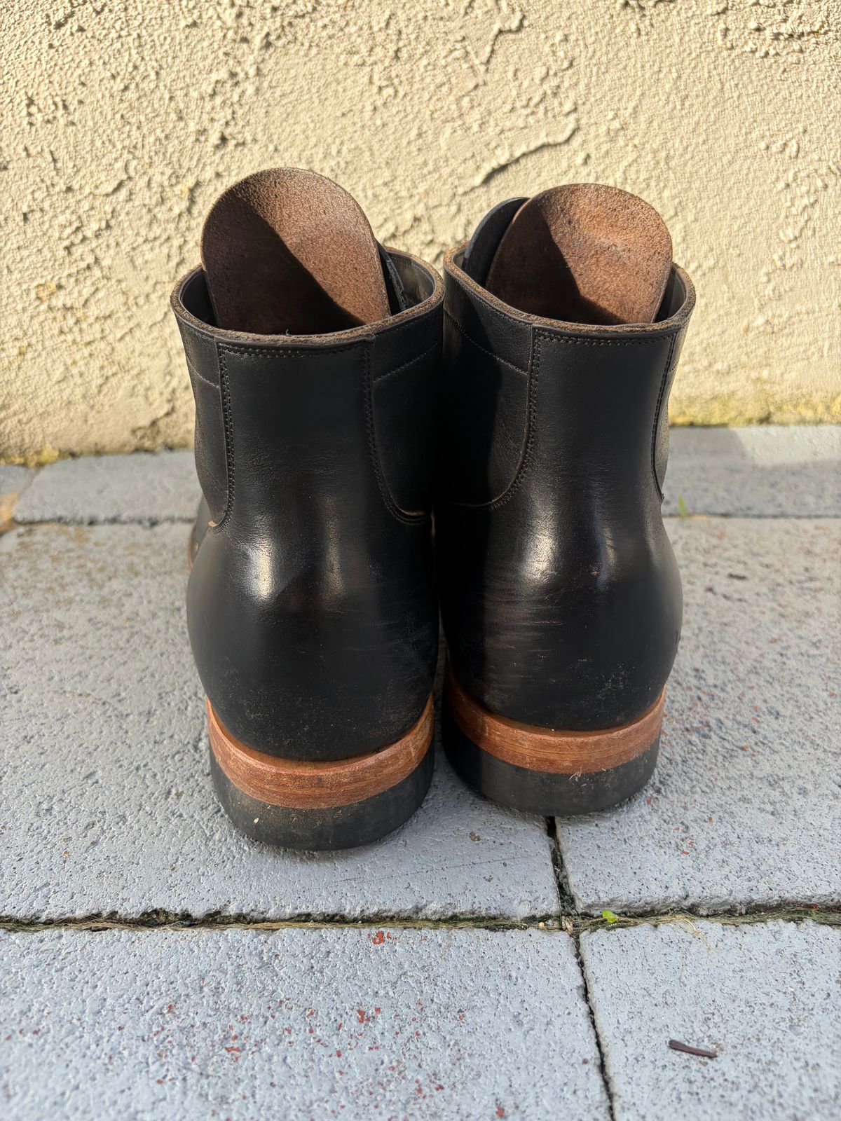 Photo by kenmar1010 on January 2, 2026 of the Viberg Service Boot in Horween Black Chromexcel.