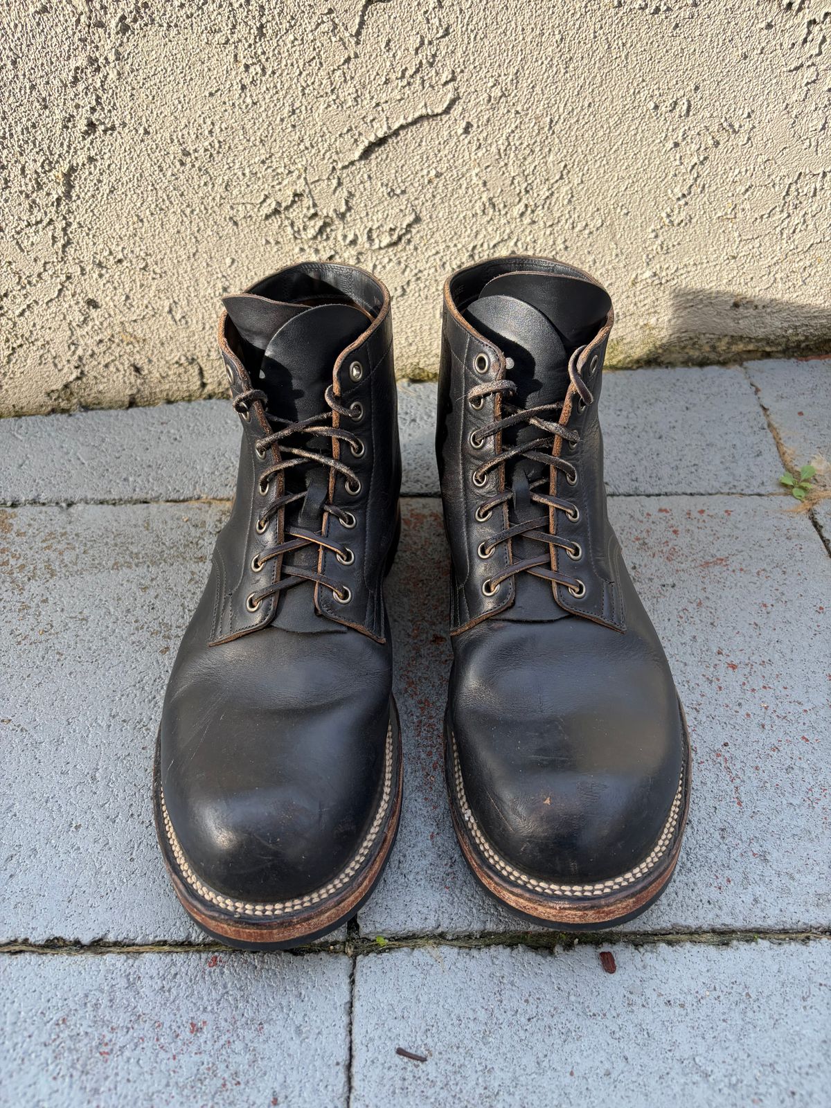 Photo by kenmar1010 on January 2, 2026 of the Viberg Service Boot in Horween Black Chromexcel.