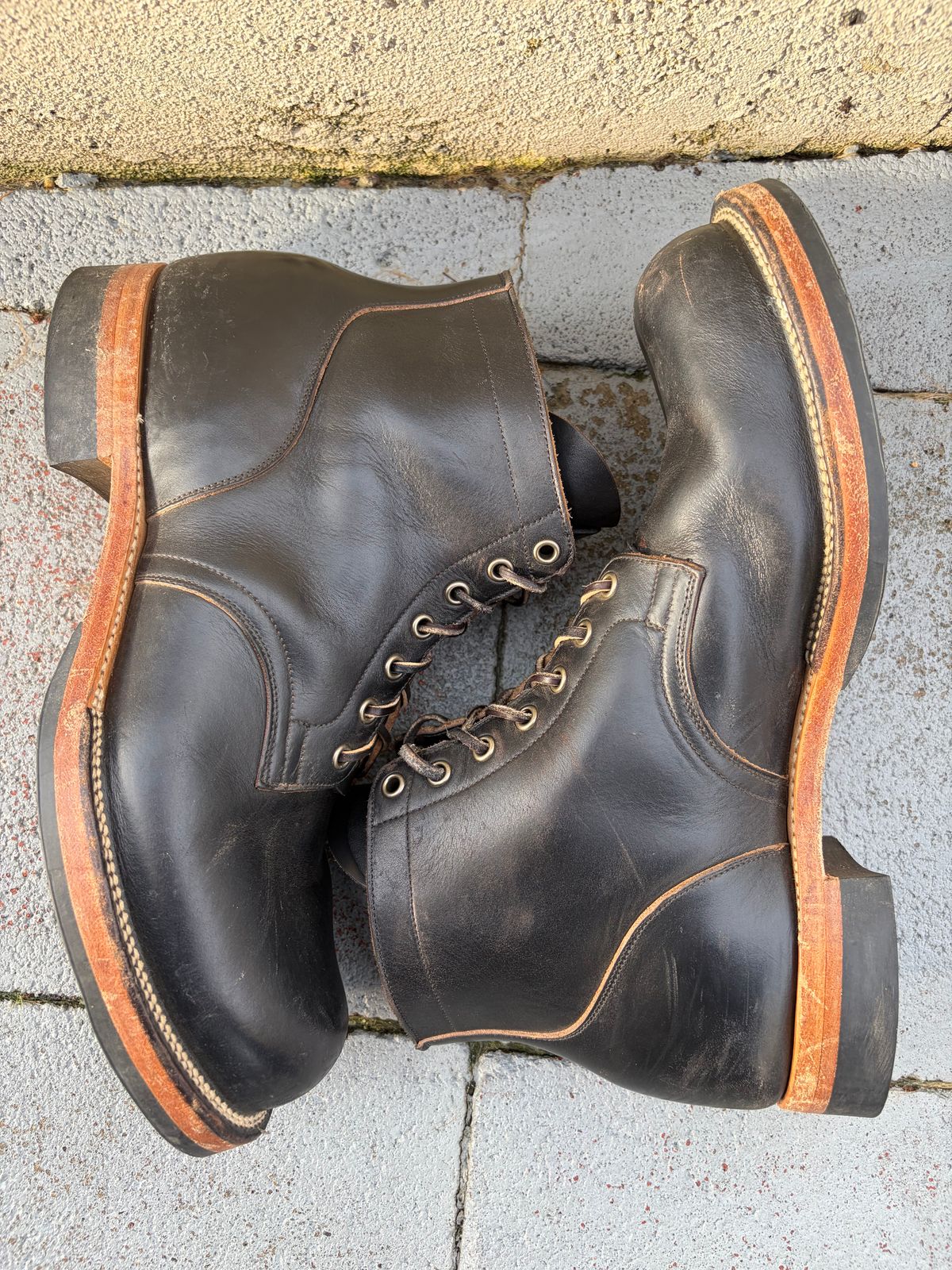 Photo by kenmar1010 on January 2, 2026 of the Viberg Service Boot in Horween Black Chromexcel.