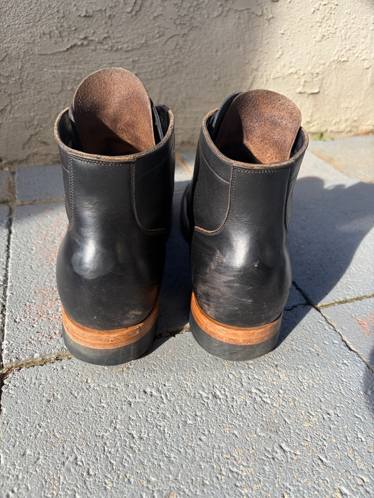 Photo by kenmar1010 on February 2, 2026 of the Viberg Service Boot in Horween Black Chromexcel.