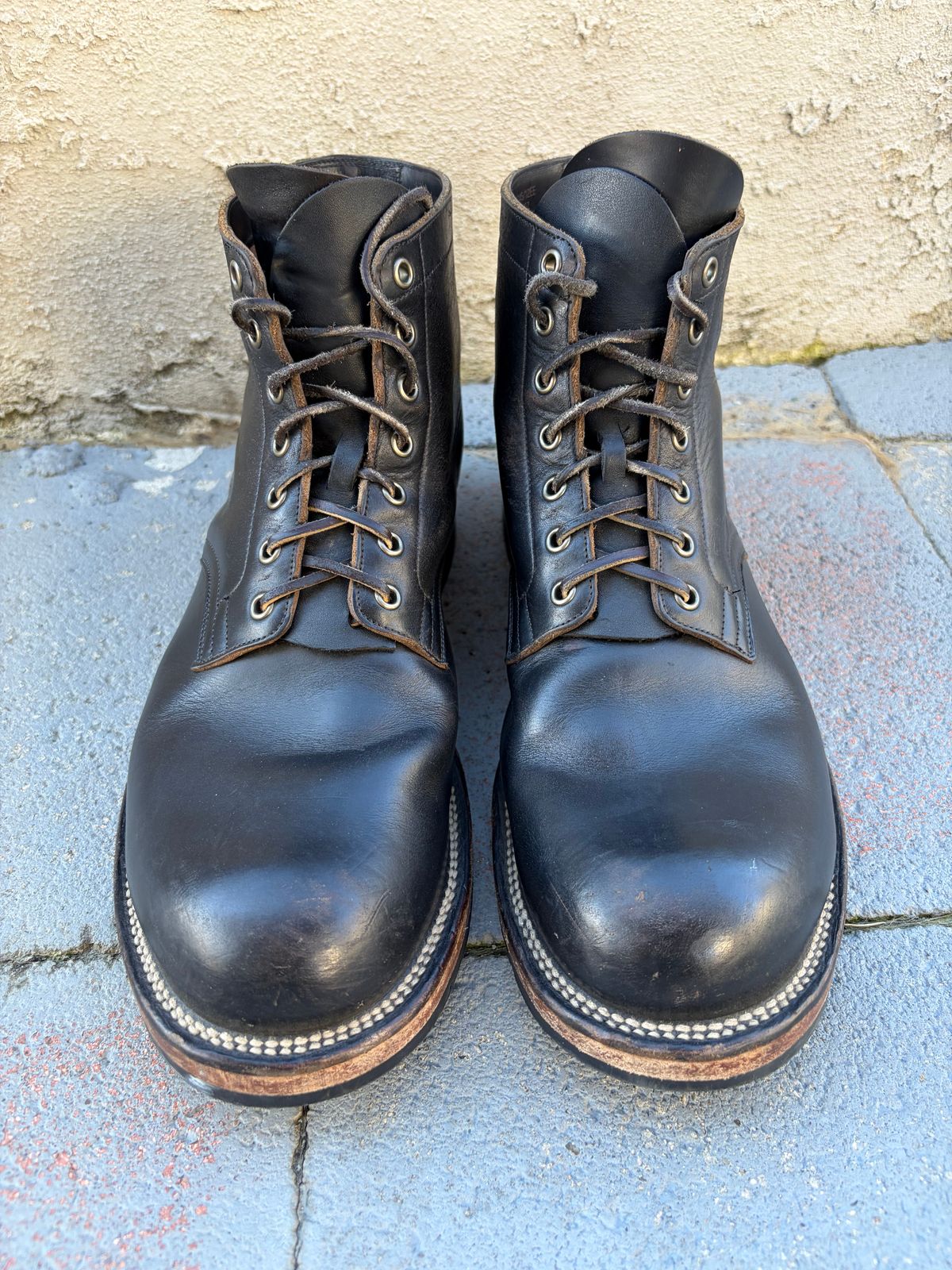 Photo by kenmar1010 on March 1, 2026 of the Viberg Service Boot in Horween Black Chromexcel.