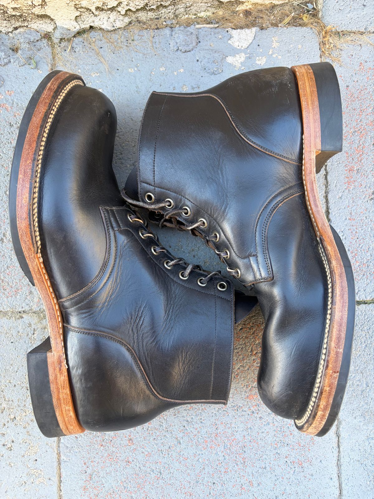 Photo by kenmar1010 on March 1, 2026 of the Viberg Service Boot in Horween Black Chromexcel.