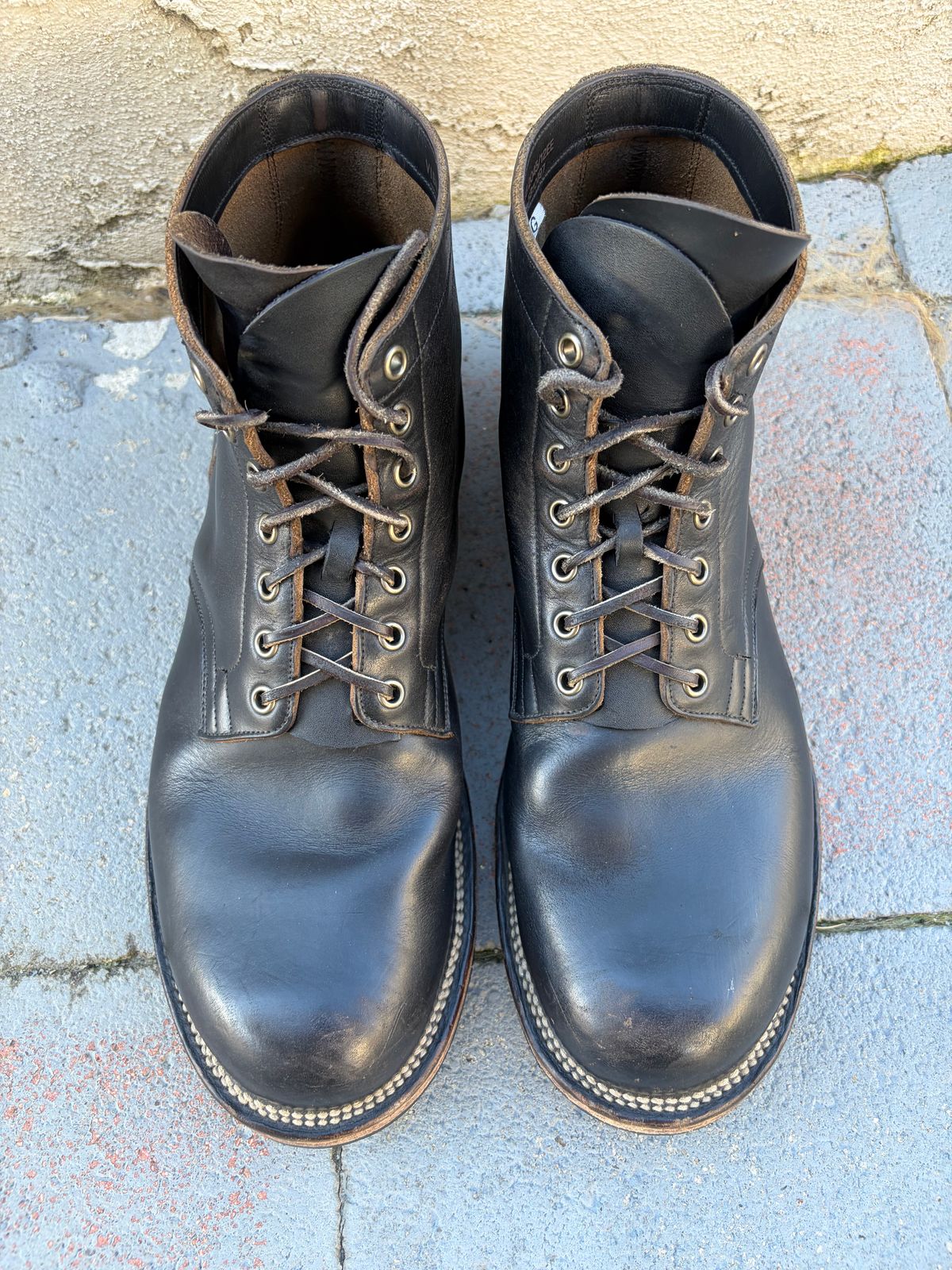 Photo by kenmar1010 on March 1, 2026 of the Viberg Service Boot in Horween Black Chromexcel.