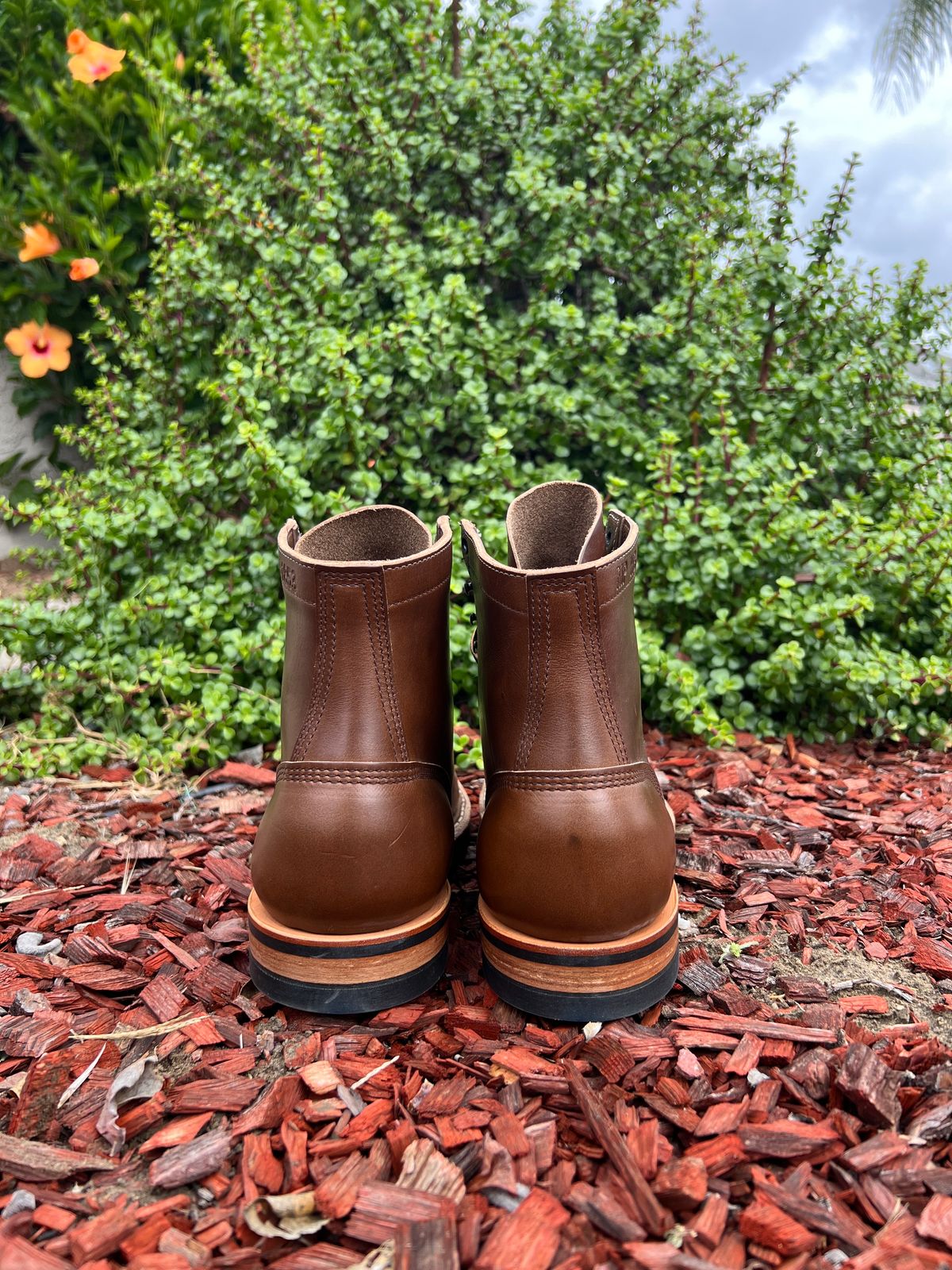 Photo by kenmar1010 on October 1, 2023 of the White's MP-Sherman Toe Cap in Horween British Tan Chromexcel.