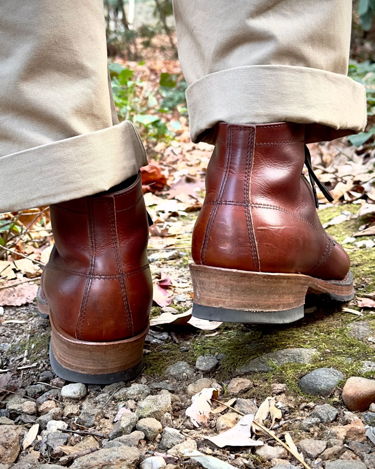 Photo by UglyJoe on November 14, 2023 of the White's Semi-Dress in Wickett & Craig Tan Oiled Latigo.