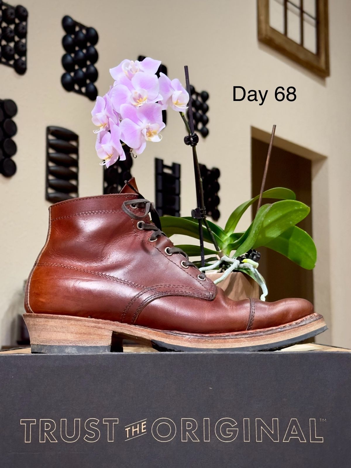 Photo by UglyJoe on January 8, 2024 of the White's Semi-Dress in Wickett & Craig Tan Oiled Latigo.