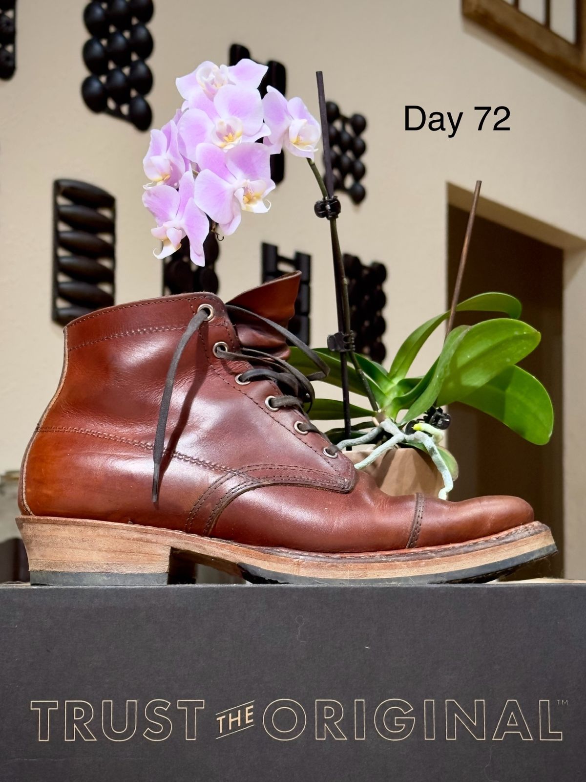 Photo by UglyJoe on January 13, 2024 of the White's Semi-Dress in Wickett & Craig Tan Oiled Latigo.