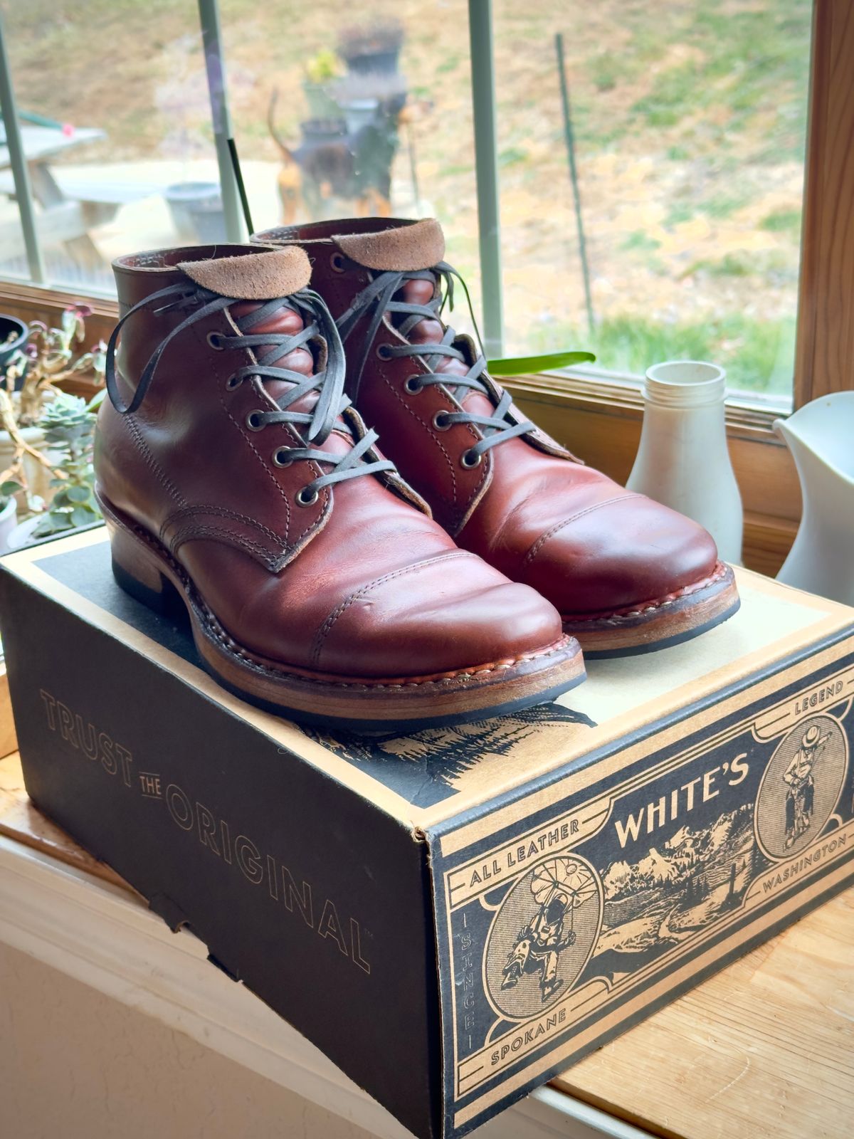 Photo by UglyJoe on January 17, 2024 of the White's Semi-Dress in Wickett & Craig Tan Oiled Latigo.