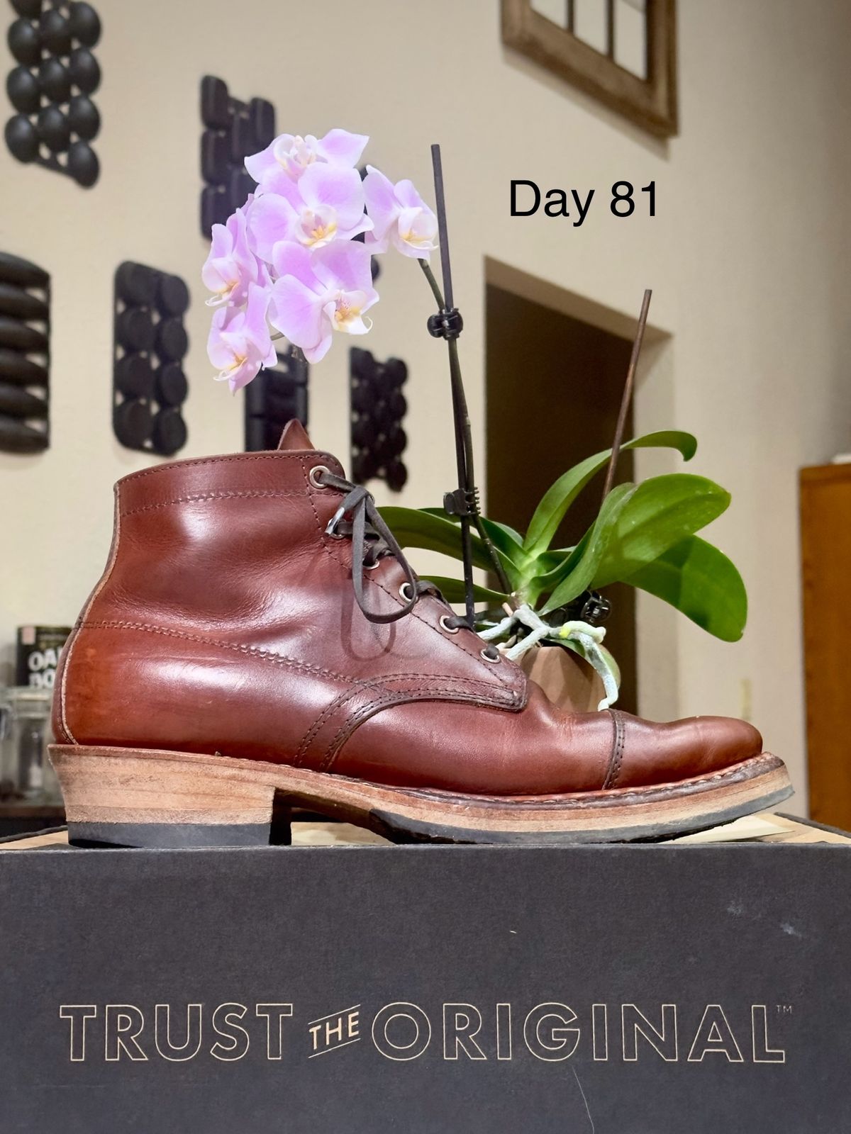 Photo by UglyJoe on January 26, 2024 of the White's Semi-Dress in Wickett & Craig Tan Oiled Latigo.