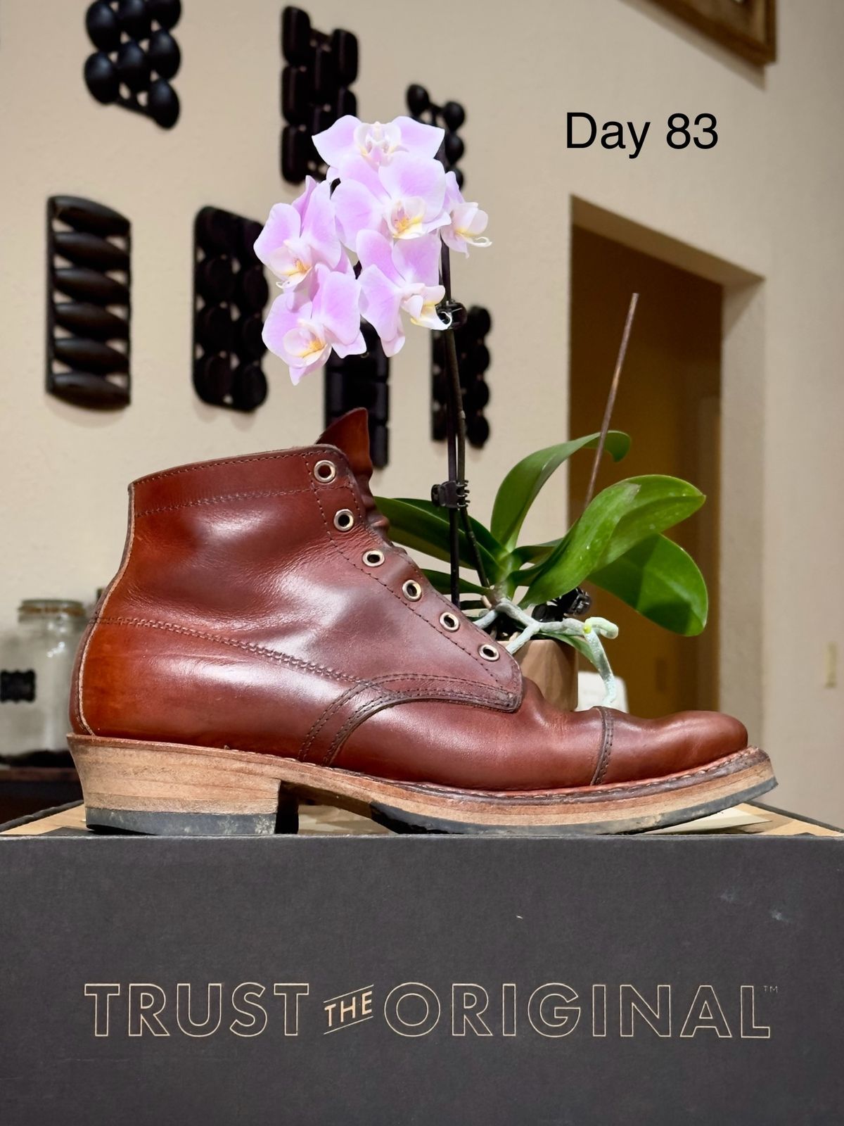 Photo by UglyJoe on January 29, 2024 of the White's Semi-Dress in Wickett & Craig Tan Oiled Latigo.