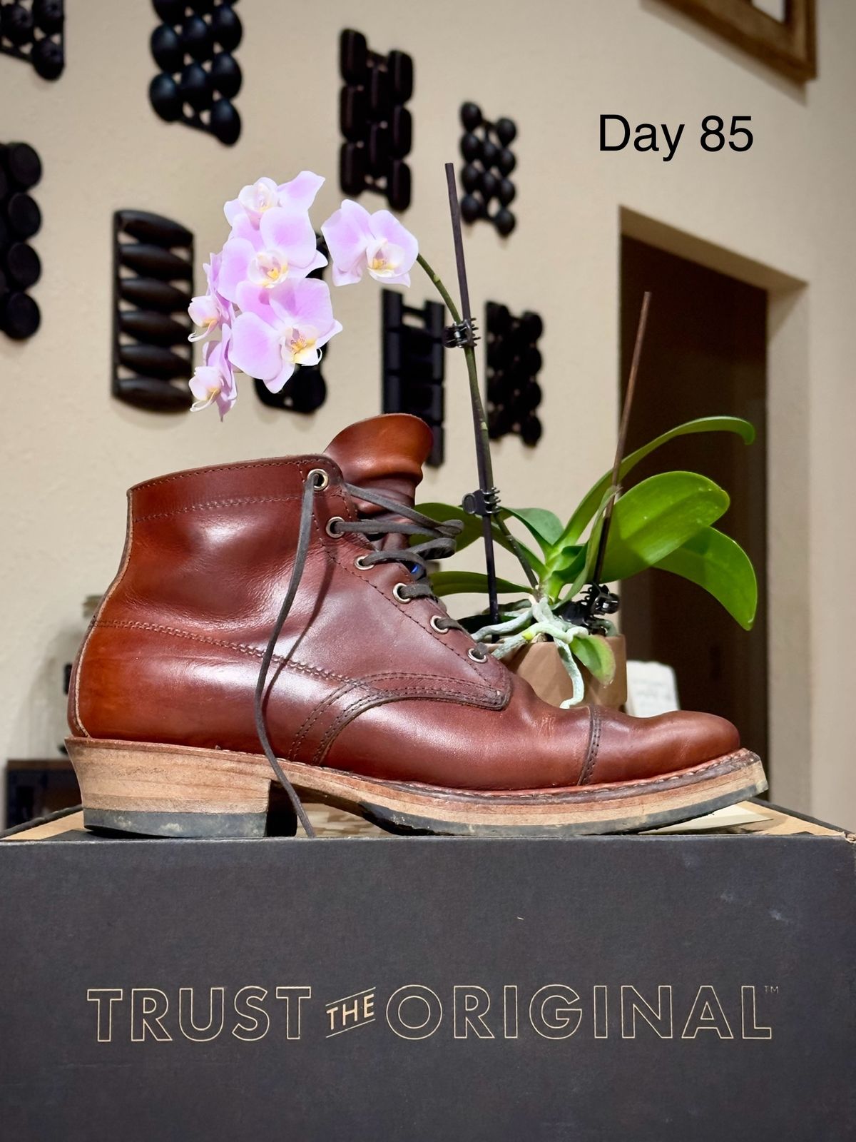 Photo by UglyJoe on February 1, 2024 of the White's Semi-Dress in Wickett & Craig Tan Oiled Latigo.