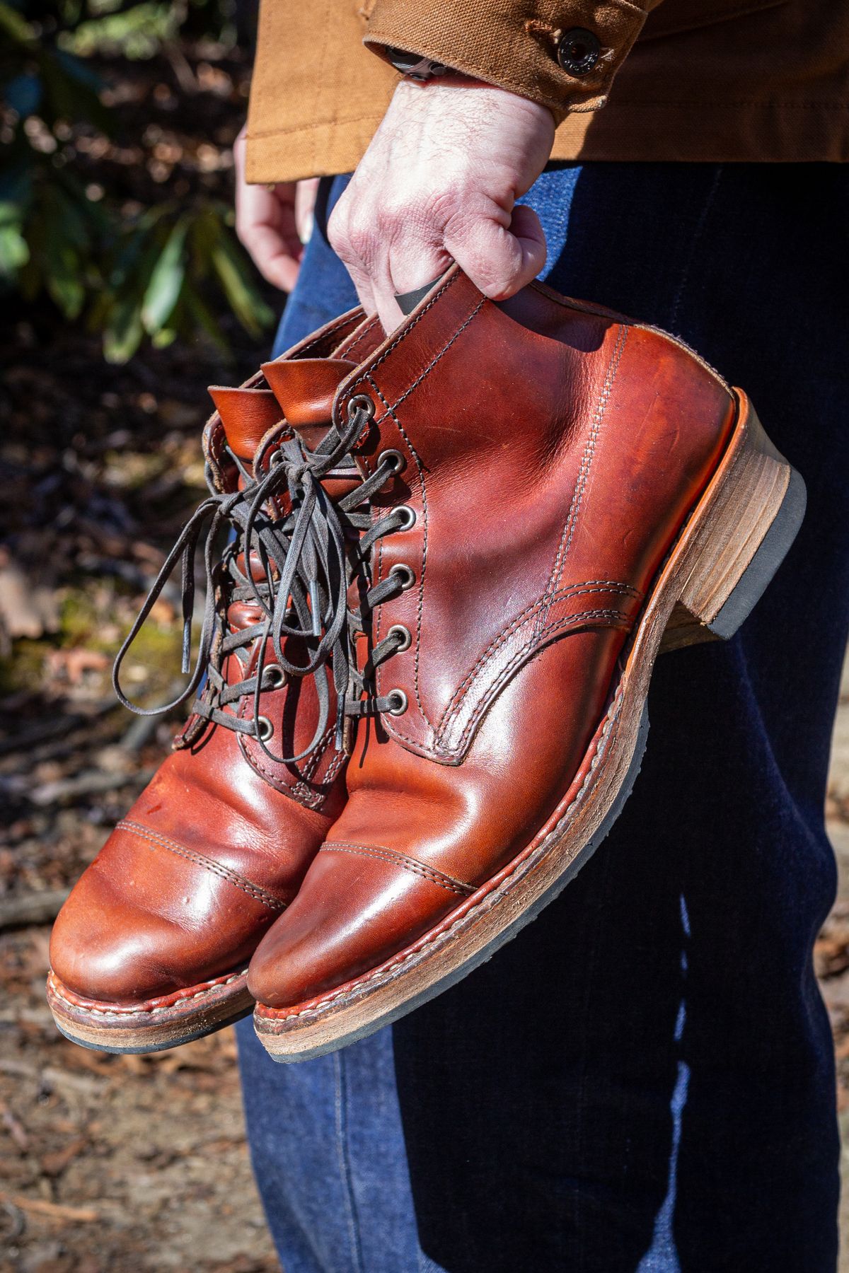 Photo by UglyJoe on February 3, 2024 of the White's Semi-Dress in Wickett & Craig Tan Oiled Latigo.
