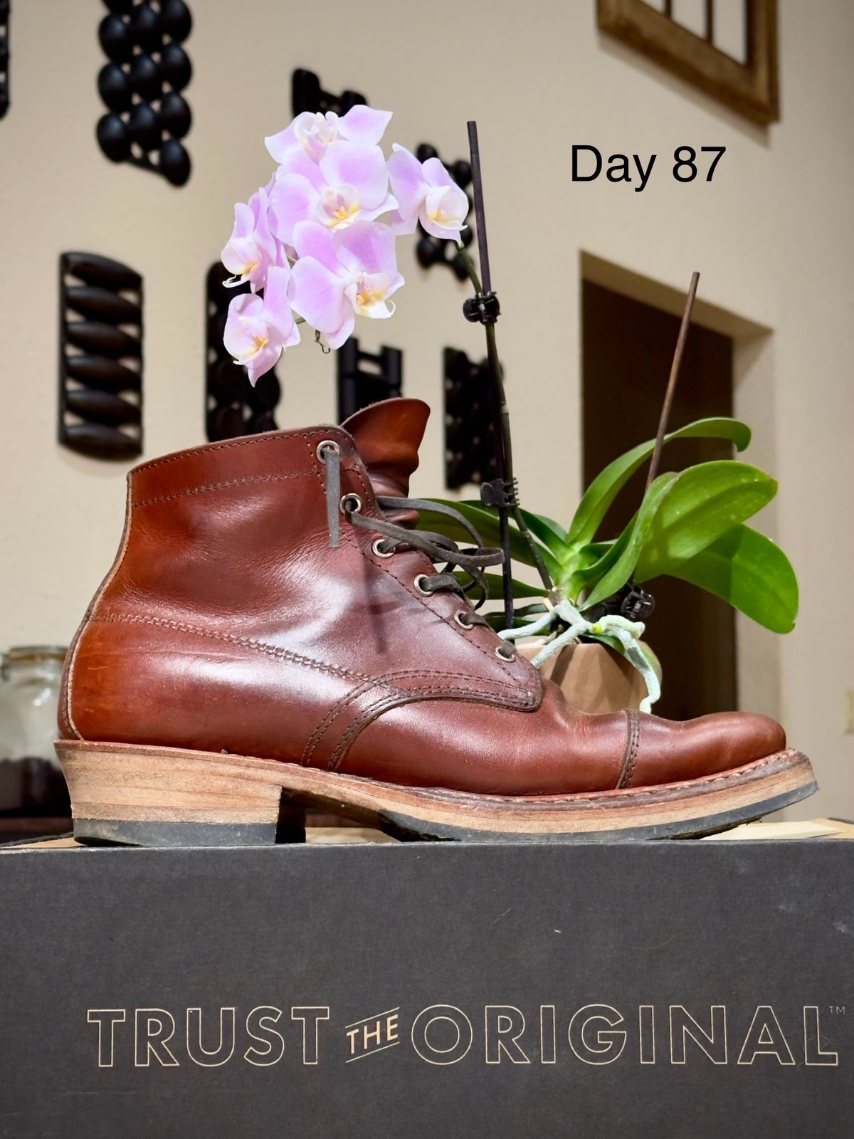 Photo by UglyJoe on February 5, 2024 of the White's Semi-Dress in Wickett & Craig Tan Oiled Latigo.