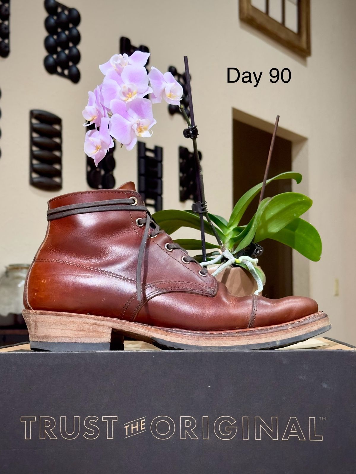 Photo by UglyJoe on February 8, 2024 of the White's Semi-Dress in Wickett & Craig Tan Oiled Latigo.