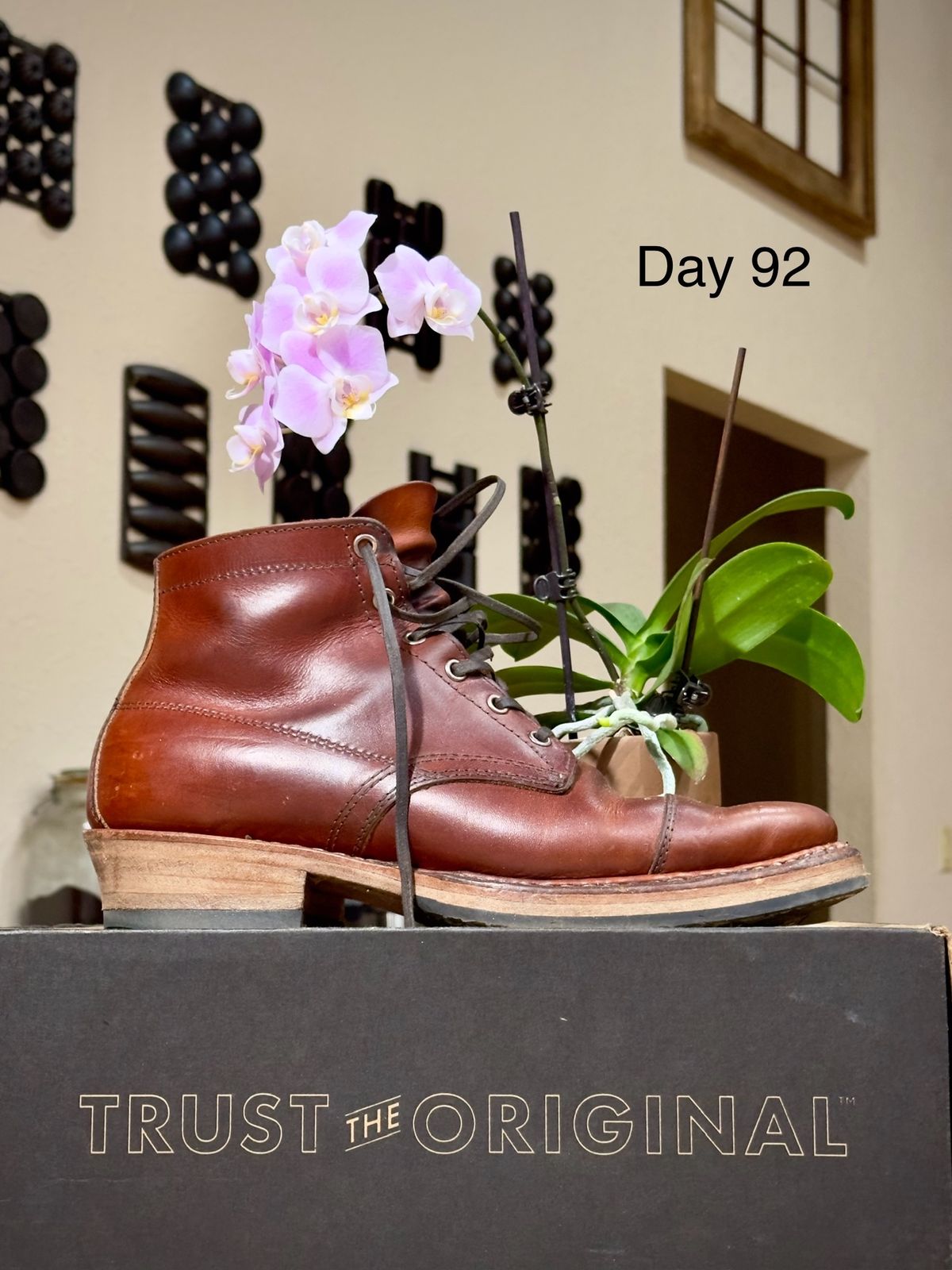 Photo by UglyJoe on February 10, 2024 of the White's Semi-Dress in Wickett & Craig Tan Oiled Latigo.