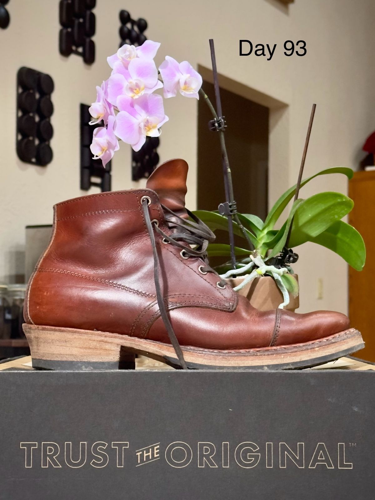 Photo by UglyJoe on February 11, 2024 of the White's Semi-Dress in Wickett & Craig Tan Oiled Latigo.