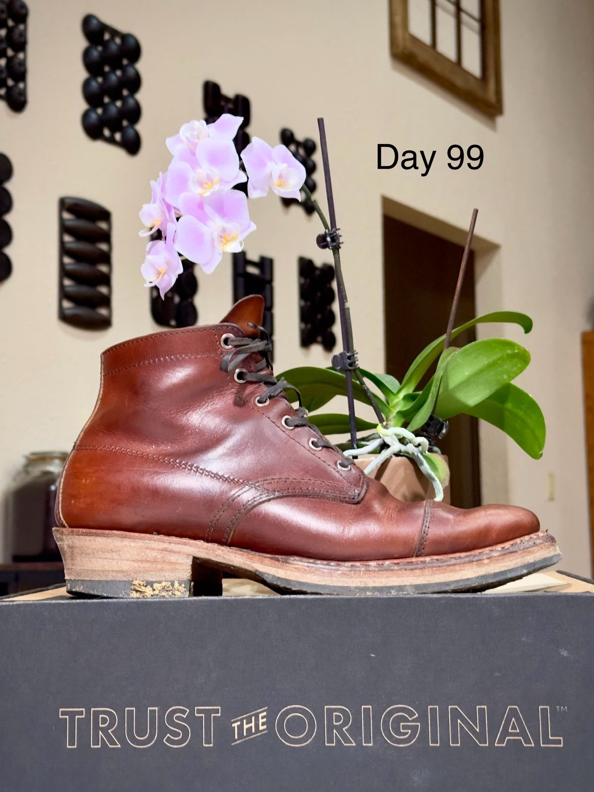 Photo by UglyJoe on February 19, 2024 of the White's Semi-Dress in Wickett & Craig Tan Oiled Latigo.