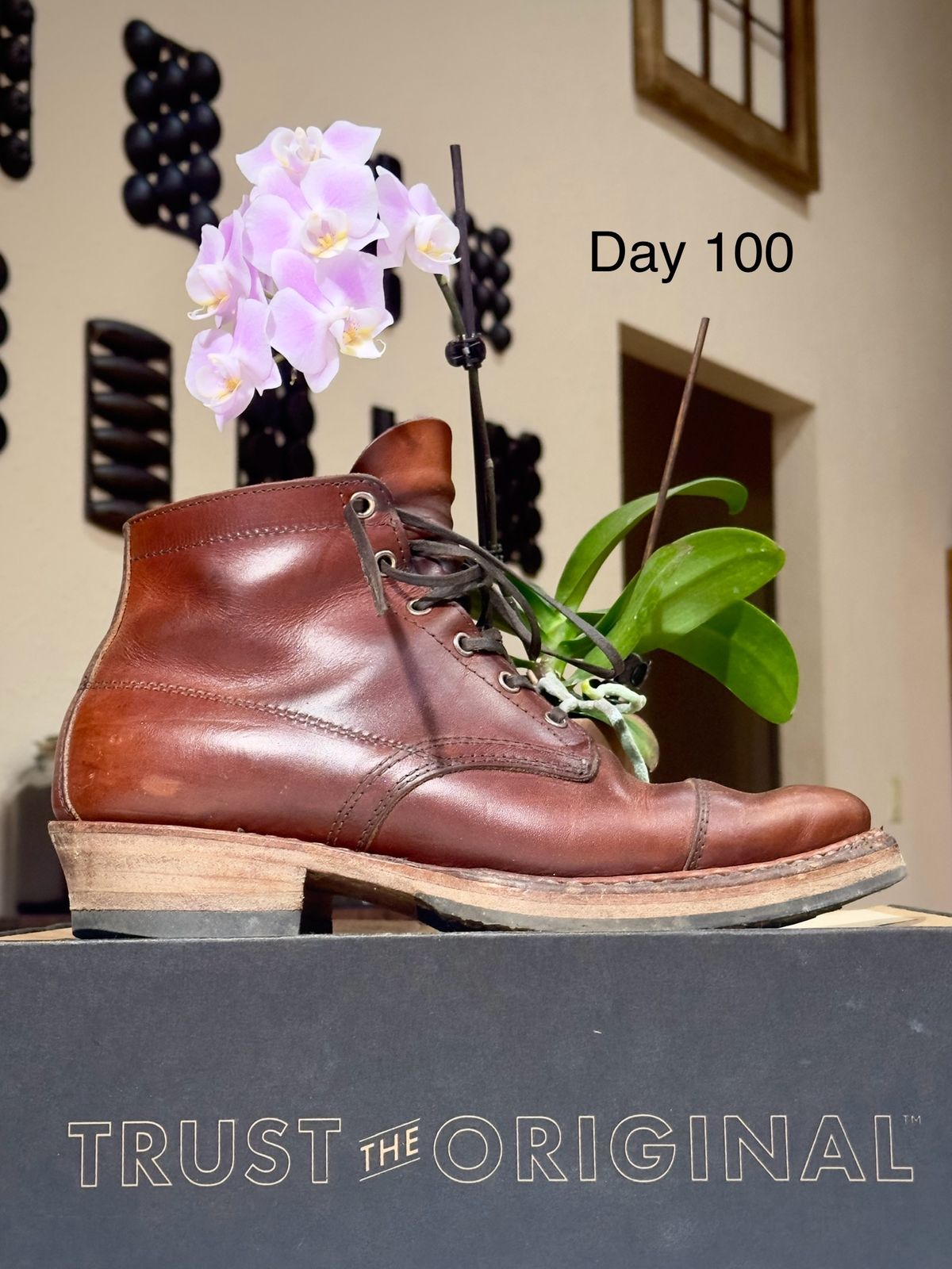 Photo by UglyJoe on February 21, 2024 of the White's Semi-Dress in Wickett & Craig Tan Oiled Latigo.